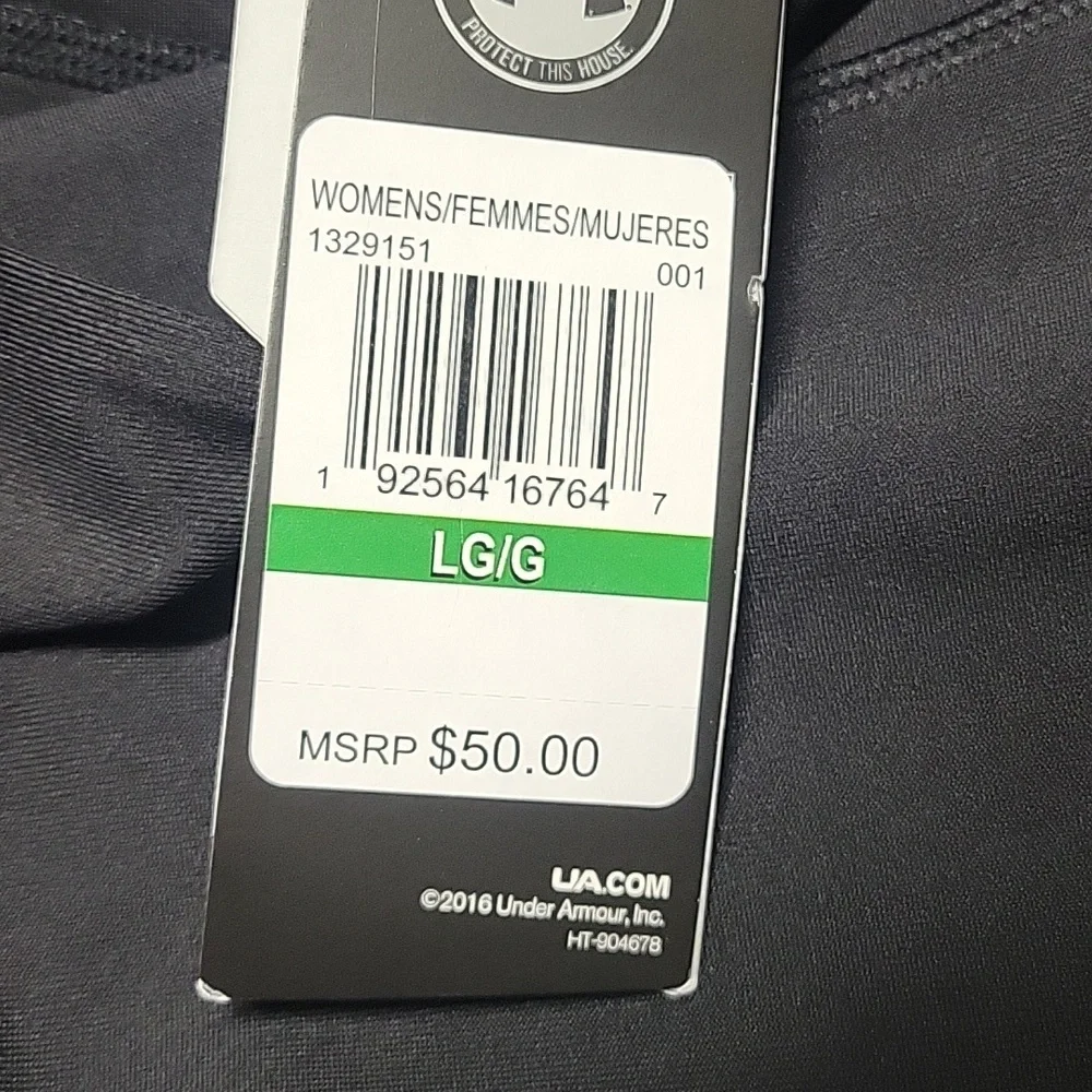 NWT Under Armour Compression Heatgear Ankle Crop Side Mesh Legging LARGE - Picture 3 of 7